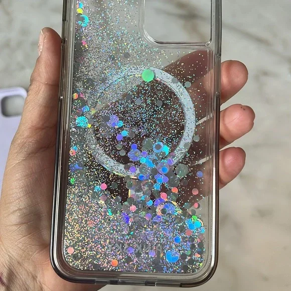 Apple iPhone 13 Silicone Case Set of 3 Purple,  Pink and Glitter Pink Sky Case - Picture 12 of 15